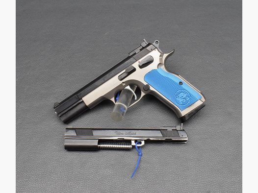 Pistole Tanfoglio T97L Ultra Match, Kaliber 45Auto + Wechselsystem 9mmLuger, sehr gut