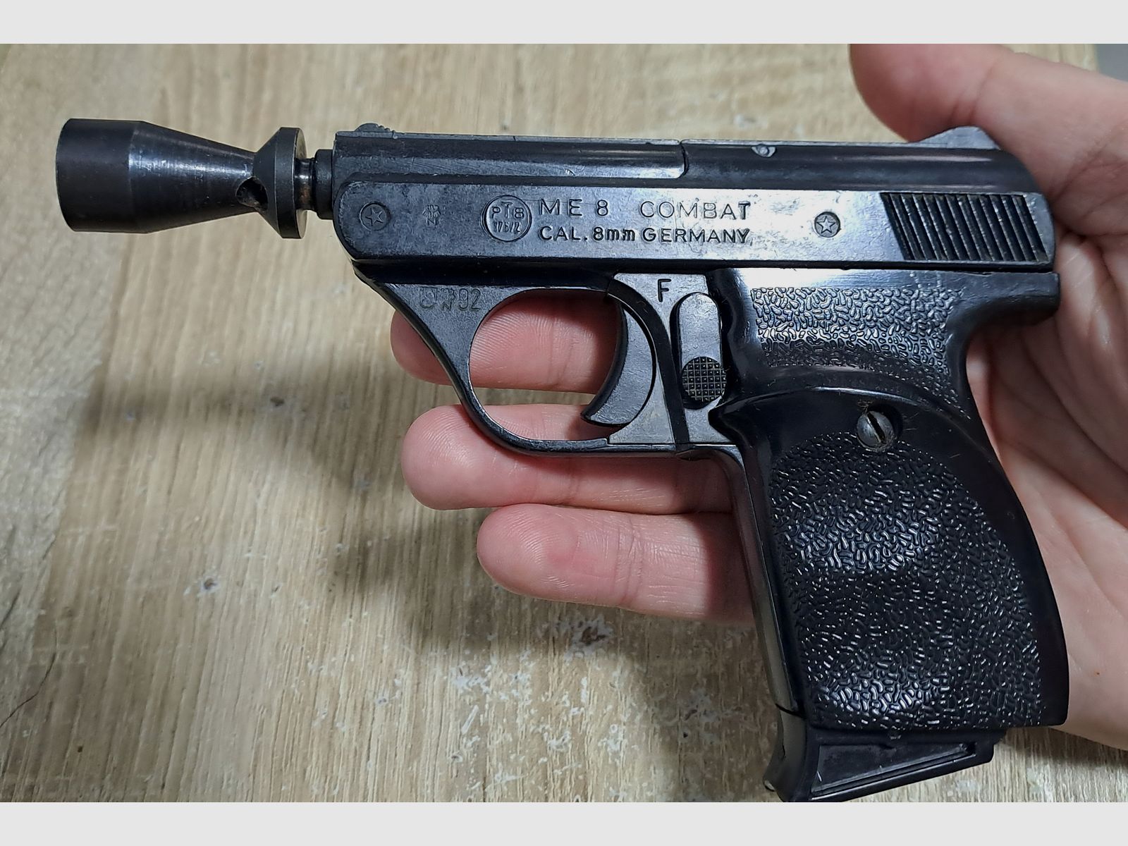 Seltene ME 8 Combat in 8 mm Knall im PTB 176/2