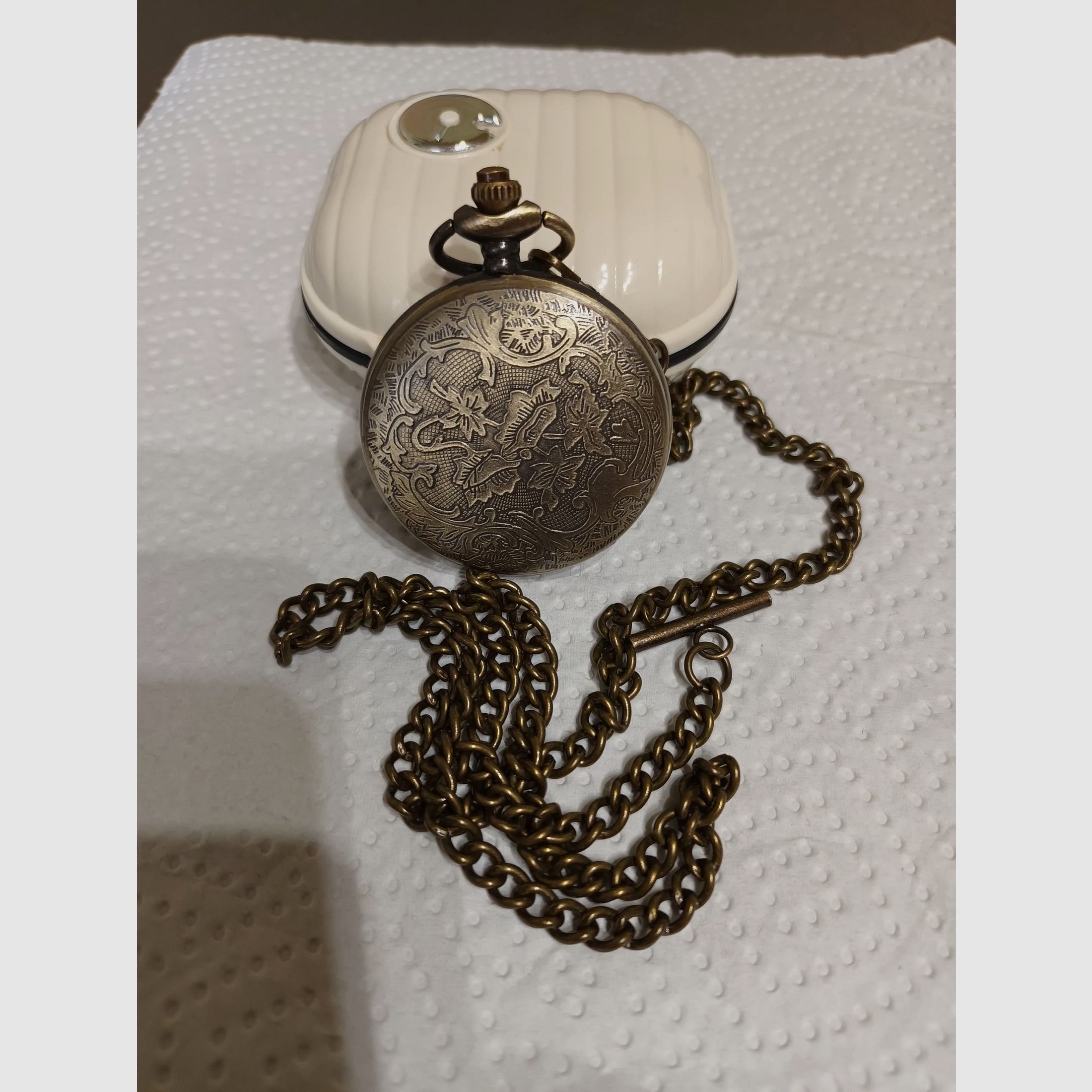 Nieuwe zakhorloge met jachtmotief