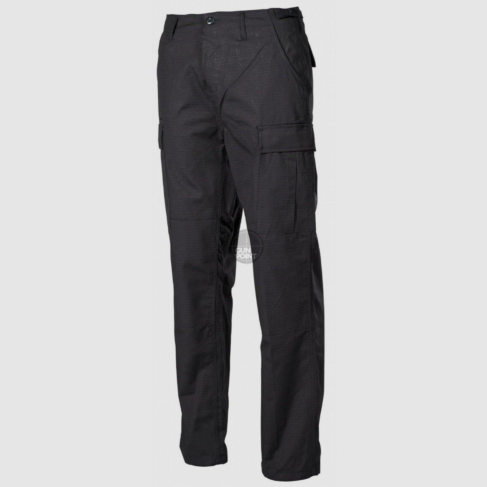 US Kampfhose, BDU, Rip Stop,schwarz - Gre: L