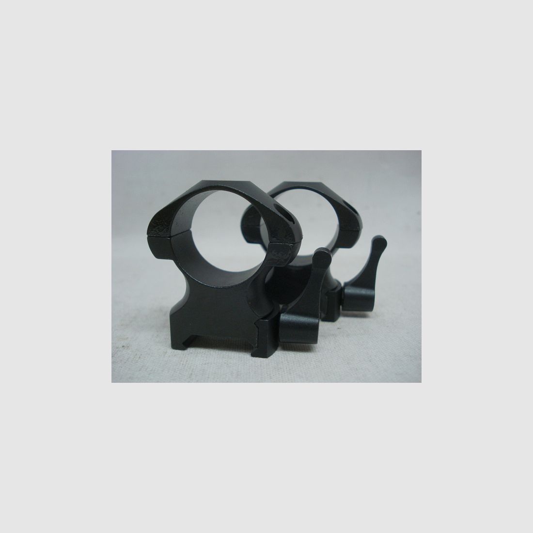 Steel Ringe 1''/25,4mm hoch - Weaver/Picat., Paar mit Hebel