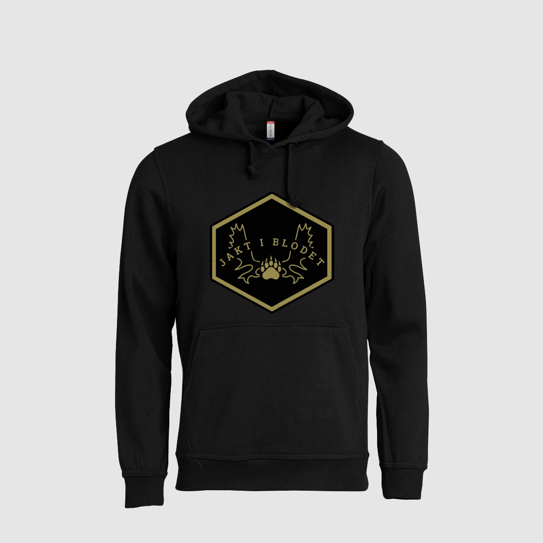 Basic Hoody Men Black "Hunting in the blood" L