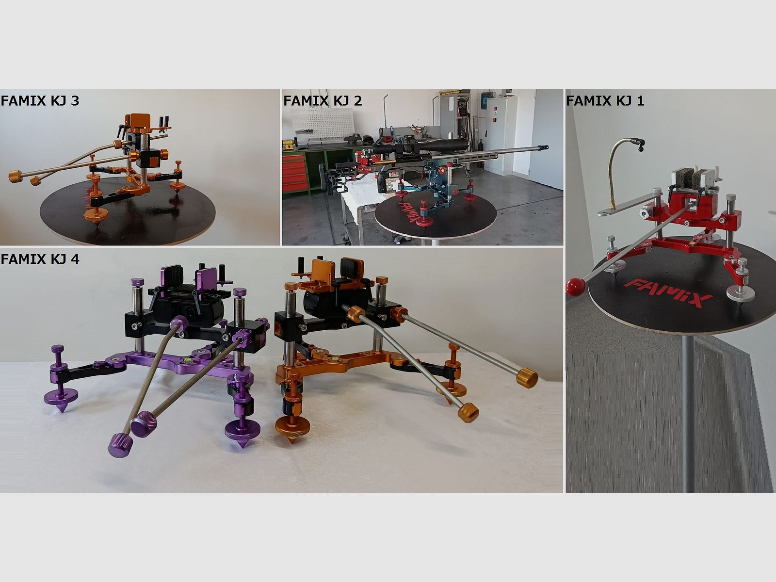 REST TRIPOD die neuesten Modelle FAMIX KJ 3 / FAMIX KJ 4 STAND FÜR GEWEHRE STATIV