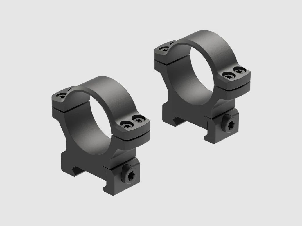 Leupold BackCountry Cross-Slot Montageringe 30 mm Medium – Picatinny/Weaver – Matt Schwarz