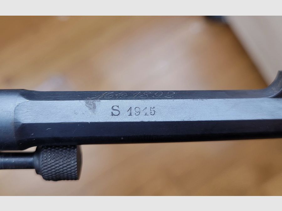 Zeer mooie dienstrevolver 1892 – algemeen maar mythisch – Hoogtepunt van de revolver Made in France – kaliber 8mm92 – Iconisch wapen van 1915 – Staat Sup!, afbeelding 23 van 23