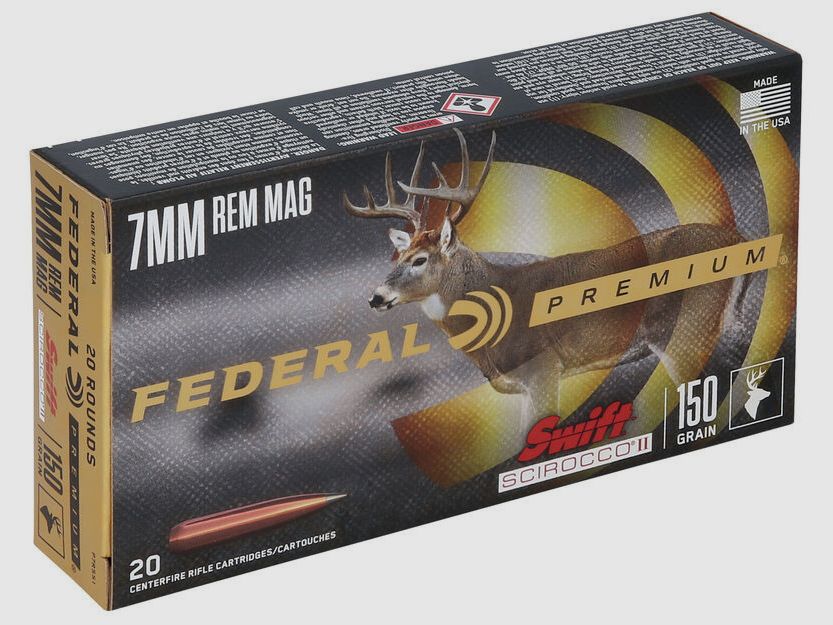 Büchsenmunition FEDERAL Swift Scirocco II – 7mm Rem. Mag. – 150 grains, Bild 1 von 5