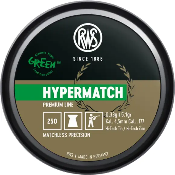 RWS Hypermatch Diabolos 4,5mm x250, afbeelding 1 van 2