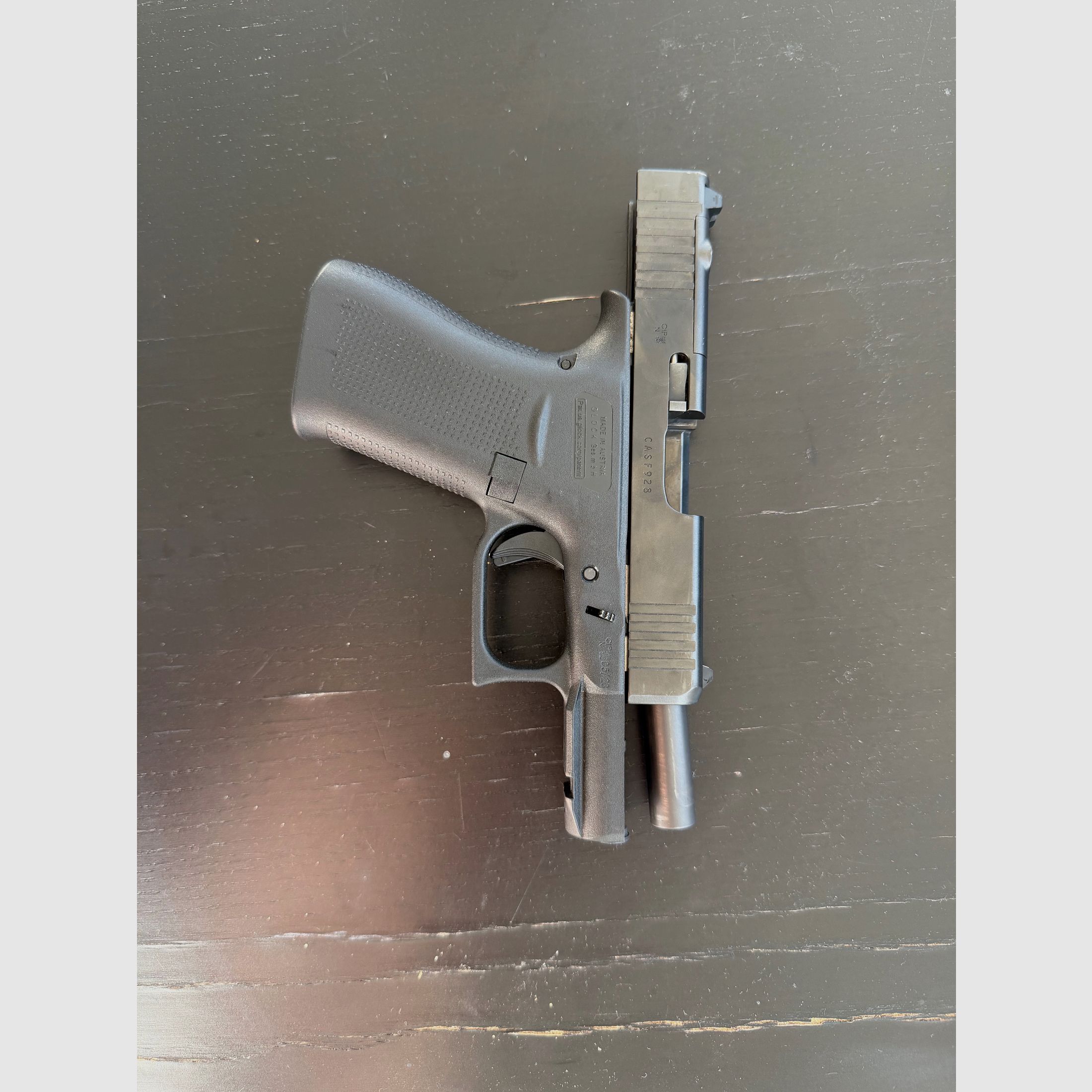 Glock 43X MOS Pistole– Kal. 9 mm Luger – inkl. Safariland 7371 (7TS ALS) Paddleholster
