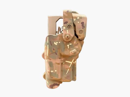 Rapid Force Level III Duty Holster For Glock 17/19/45 MOS - Mid Ride Belt Slide - Large Light (Multicam) Alien Gear