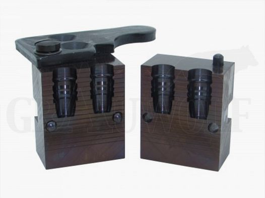 .358 / 9,1 mm 155 gr / 10,0 g Lyman #358156 molde de 2 cavidades semi-wadcutter balas con gas check