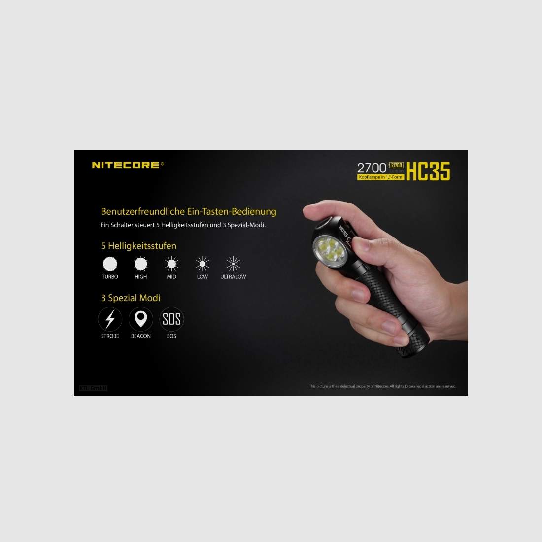Nitecore HC35, Bild 4 von 4