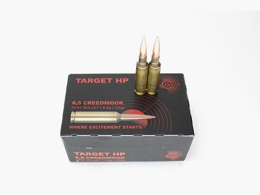 Geco 6,5 Creedmoore Target HP 130gr. 8,4g. 50er Pack - 6,5 Creedmore