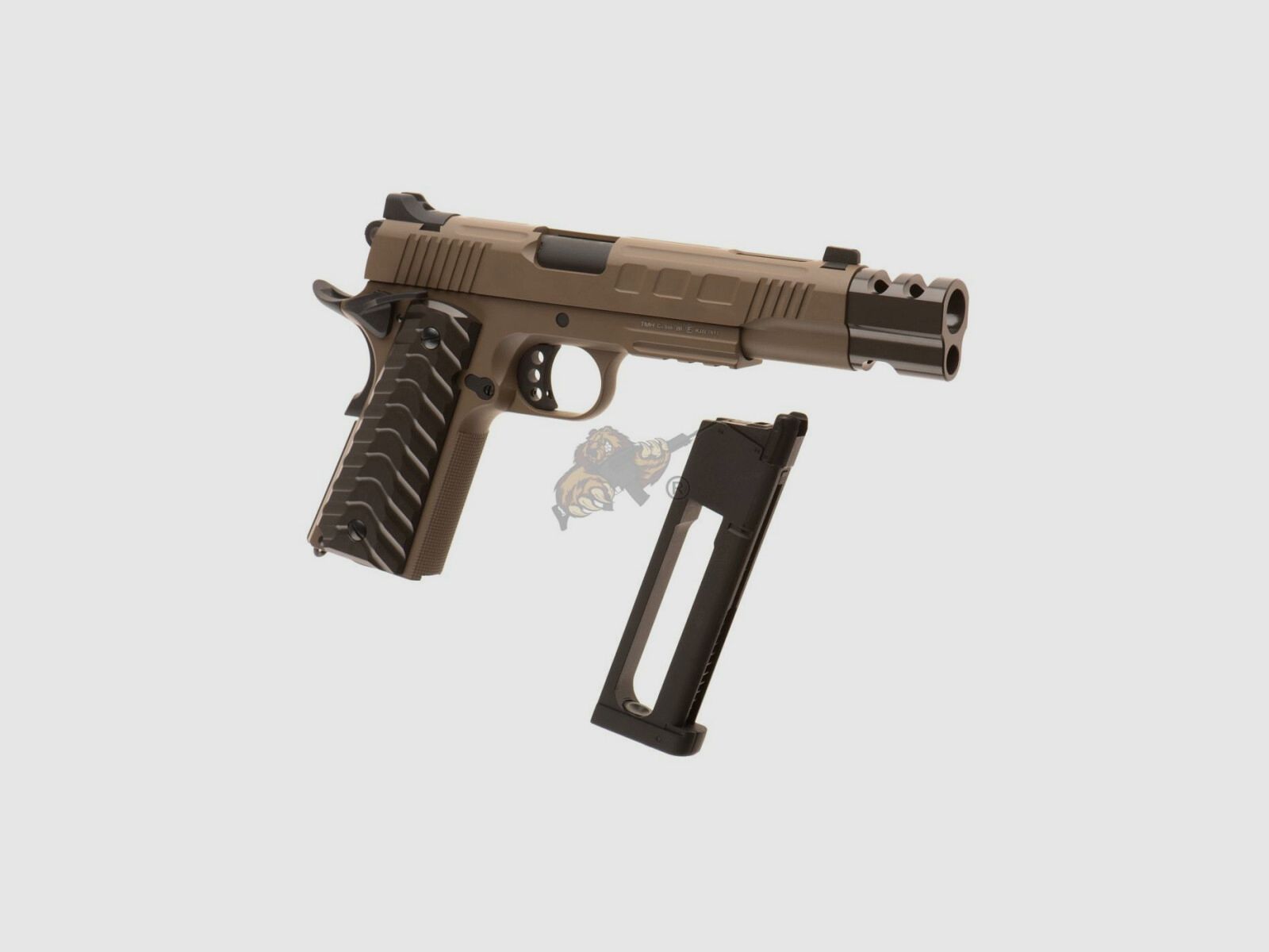 KP-16 Vollmetall Pistole Co2 mit Blowback in Tan