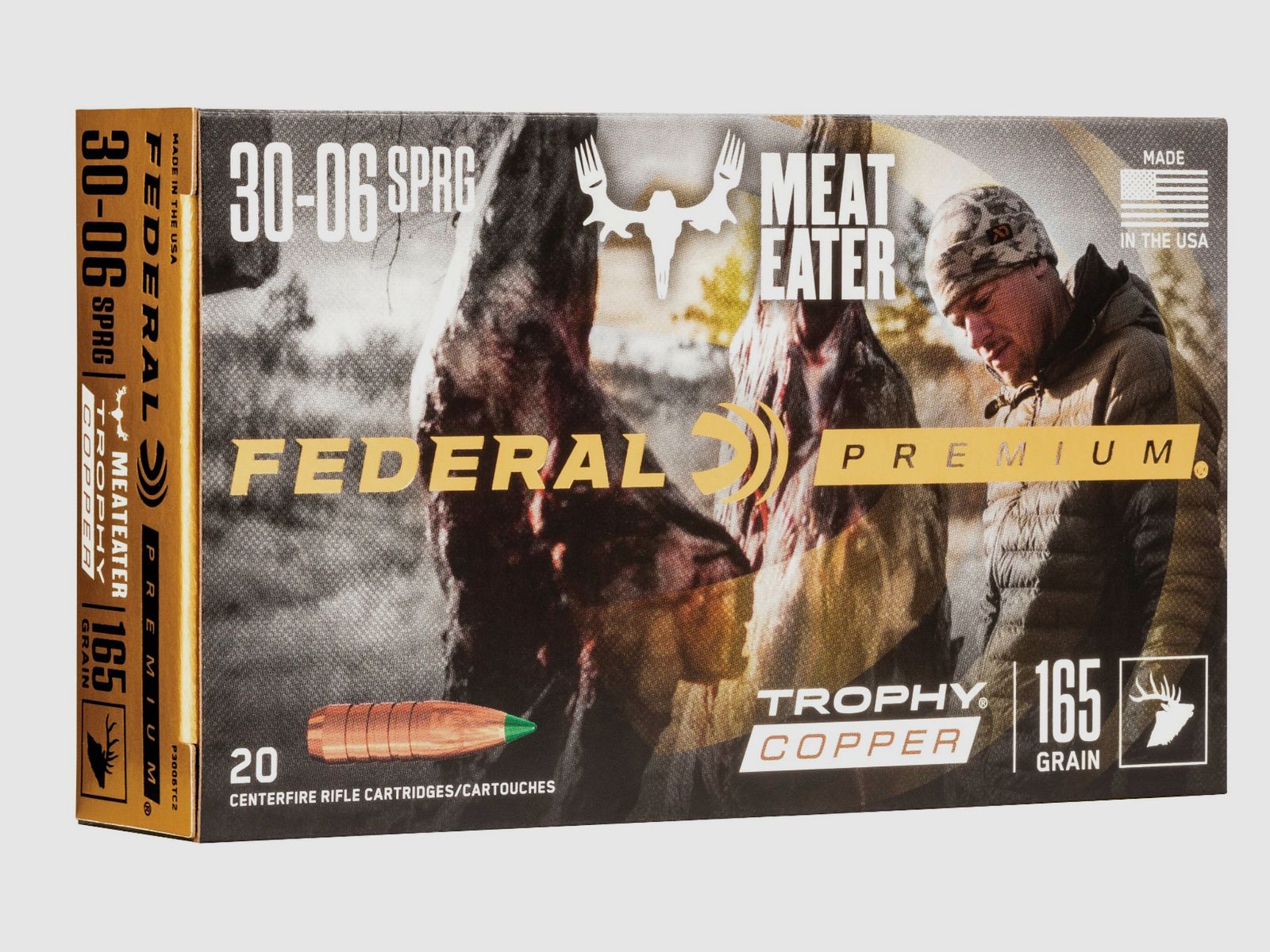 Federal Ammunition P3006TC2 .30-06 Spr. Trophy Copper lead-free 10.7g/165grs.