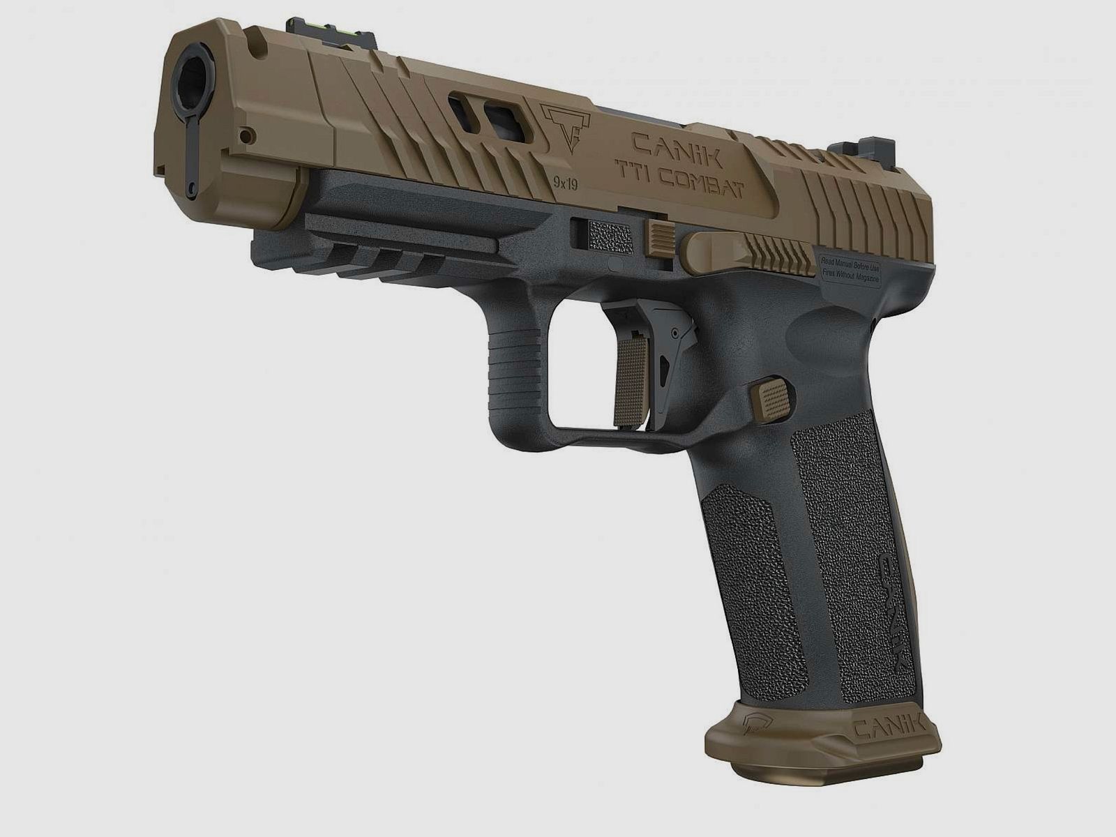 Canik TP9 TTI Combat Taran Tactical Innovations Kal. 9x19 SAO inclusief vervangend magazijn