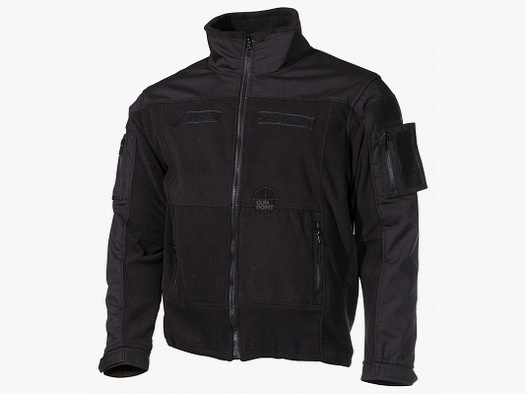 Veste en polaire, "Combat", noire - Taille : XXL