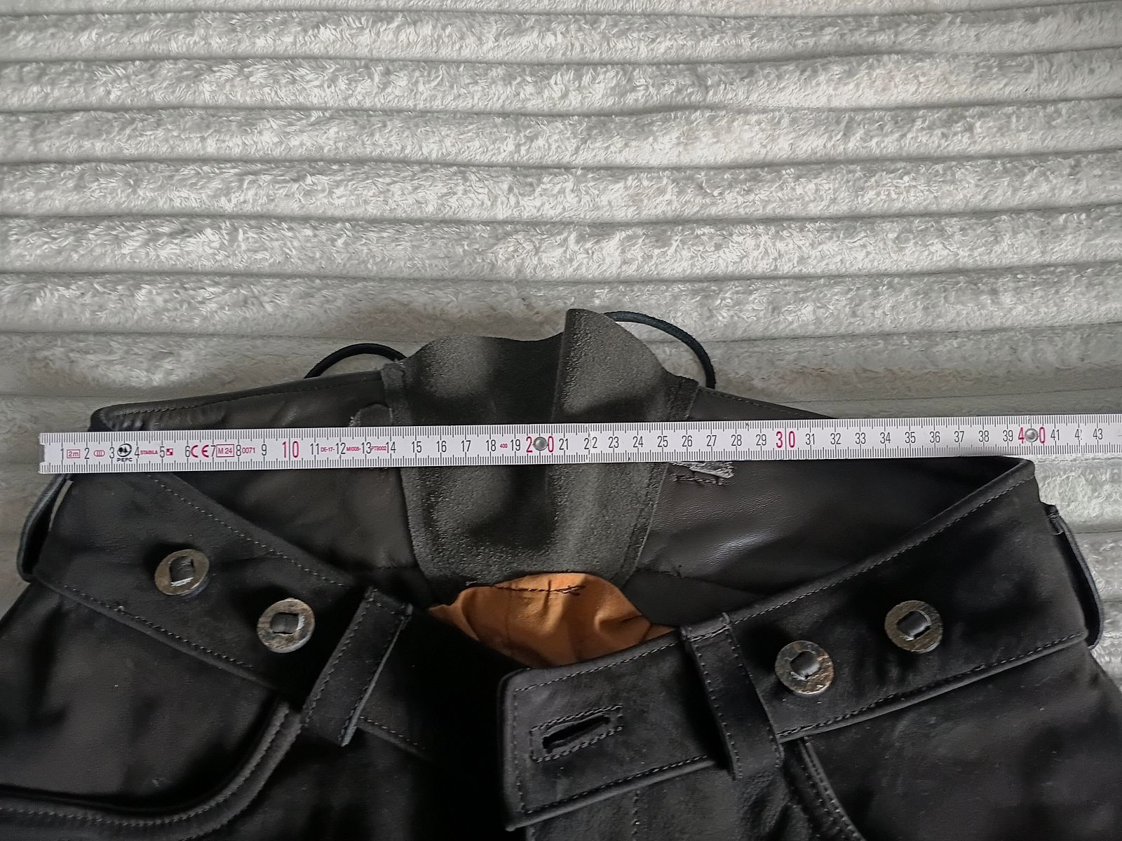 Jagdhose aus Leder, Nubuk, Maßgeschneidert, Neu und ungetragen