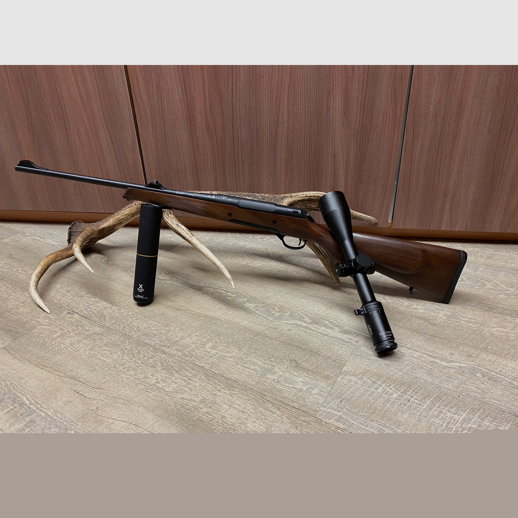 Haenel Jaeger 10, with GPO Spectra 5x 3-15x56 & Stalon X108