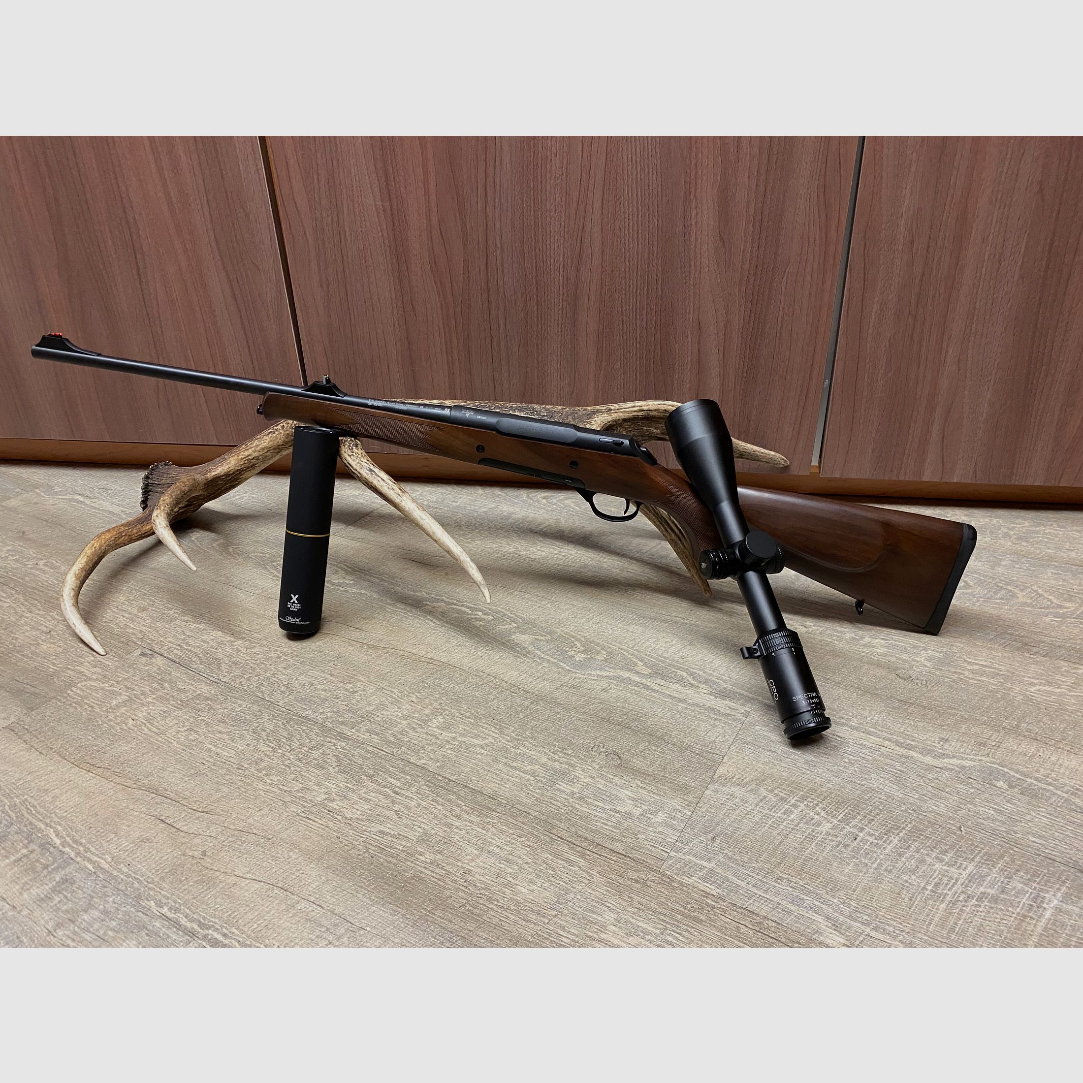 Haenel Jaeger 10, with GPO Spectra 5x 3-15x56 & Stalon X108