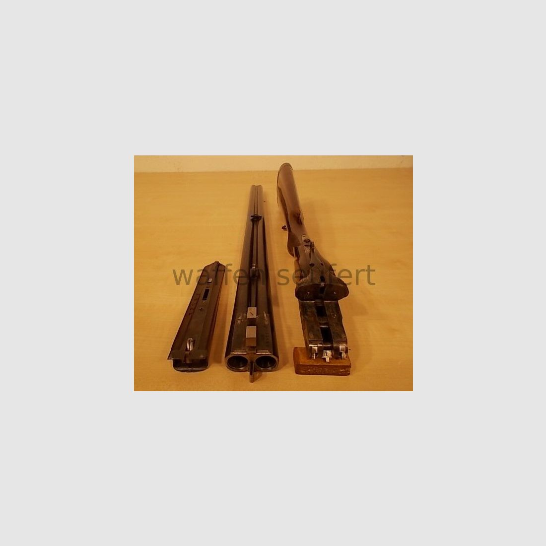 Forest dubbele loop shotgun gekleurd en gegraveerd