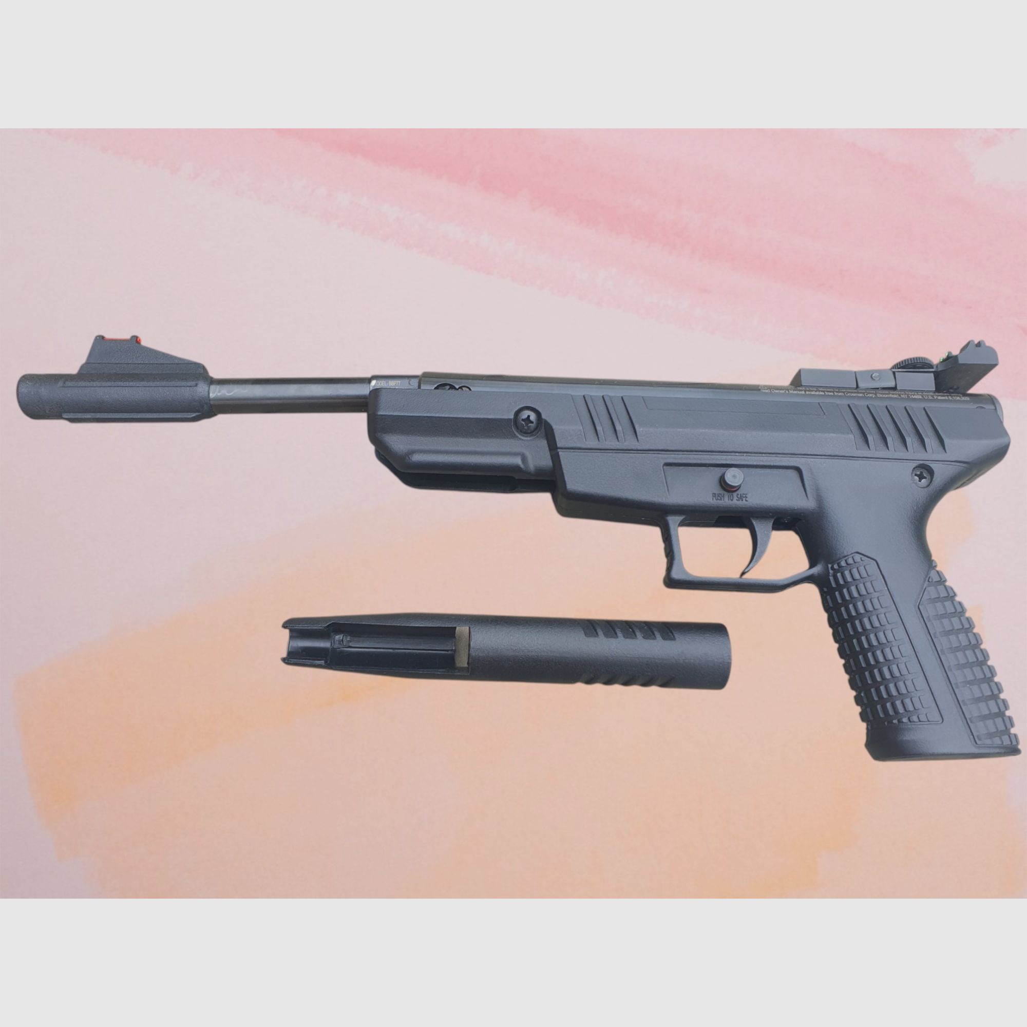 Crosman Benjamin Trail NP luchtpistool 4,5mm (.177) – Top inclusief spanhulp gaszuiger