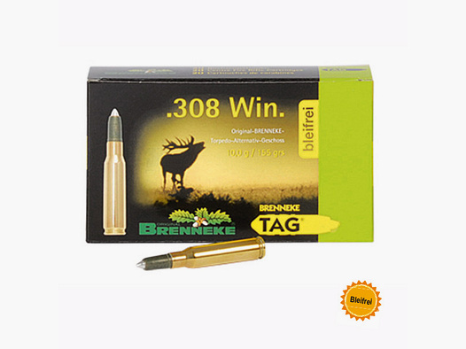 Brenneke .308 Win. 155GR TAG 20 cartridges