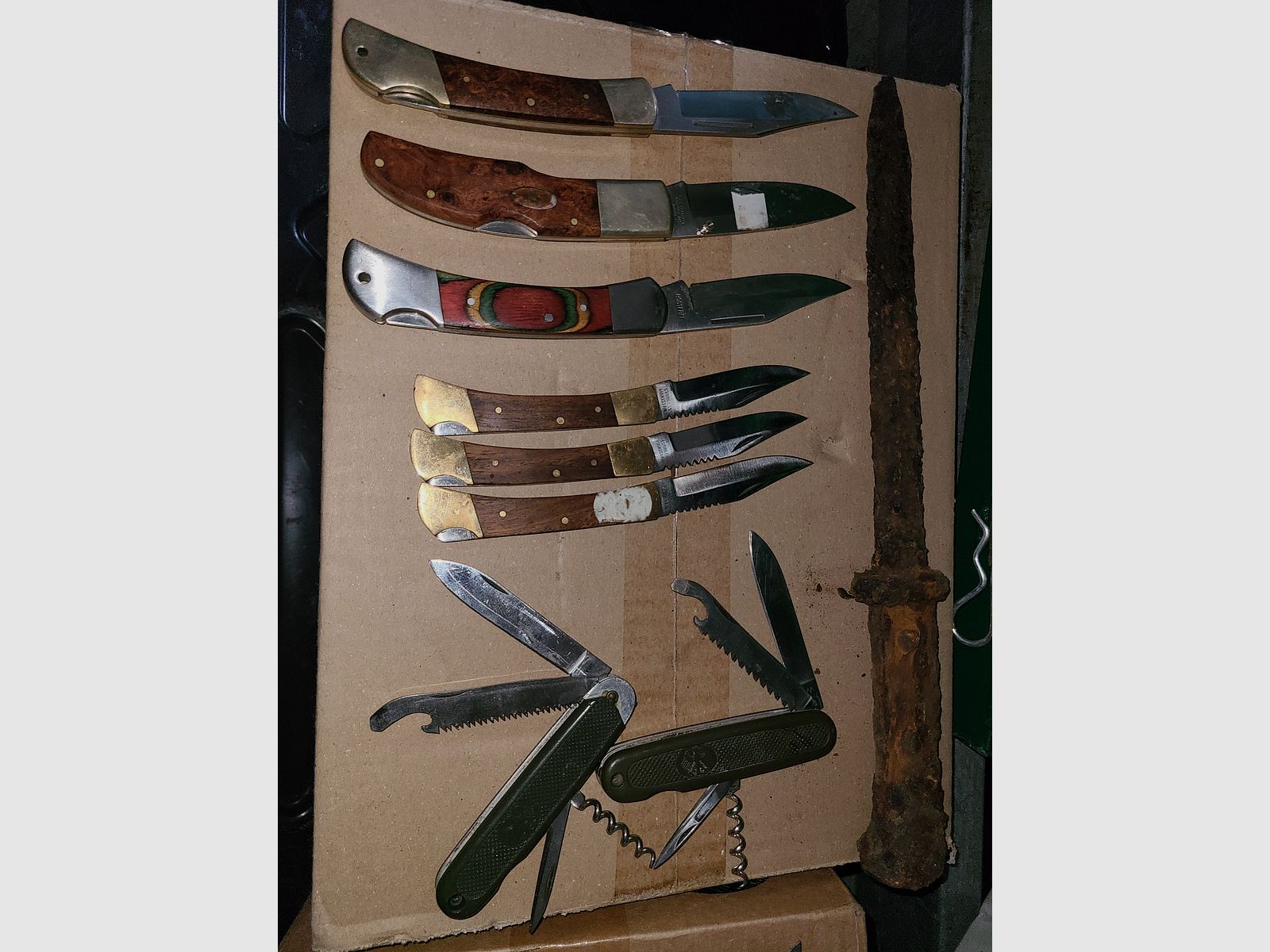 KNIFE LETTER OPENER COLLECTION LIQUIDATION GDR VEB GDR HUNTING DECO BLADES HORN ANTLER COPPER