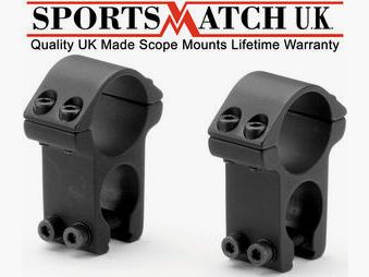 Attacchi Sportsmatch 2 Pezzi, Alti, See Thru, 1″ (25,4 mm), Base 11 mm (HST46C)