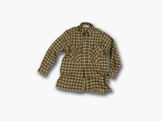 Camicia Patton in cotone flanellato green square