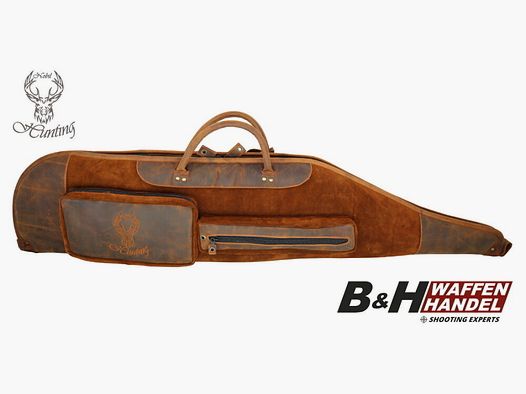 Housse en cuir Nobil Hunting 130 cm en marron, cousue à la main
