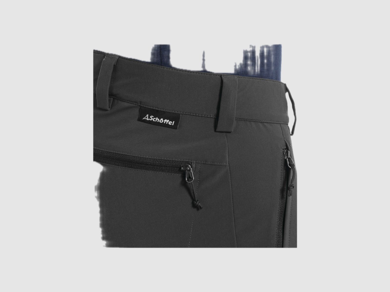 SCHÖFFEL Pants Folkstone Zip Off Grau