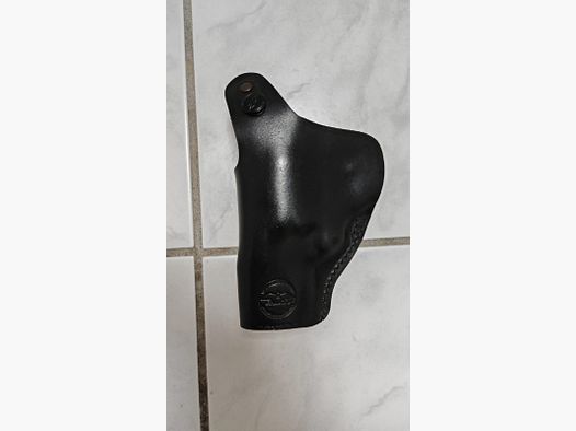 Hochwertiges Falco IWB / OWB Leder Holster für 2,5 " Zoll Revolver schwarz | Neuwertig 