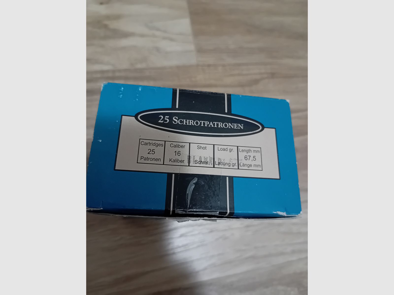 25 Schwarzpulver Schrotpatronen  
