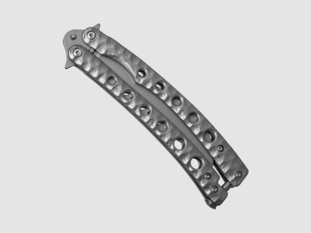 Couteau d'entraînement Haller Butterfly Rough Grey Balisong émoussé