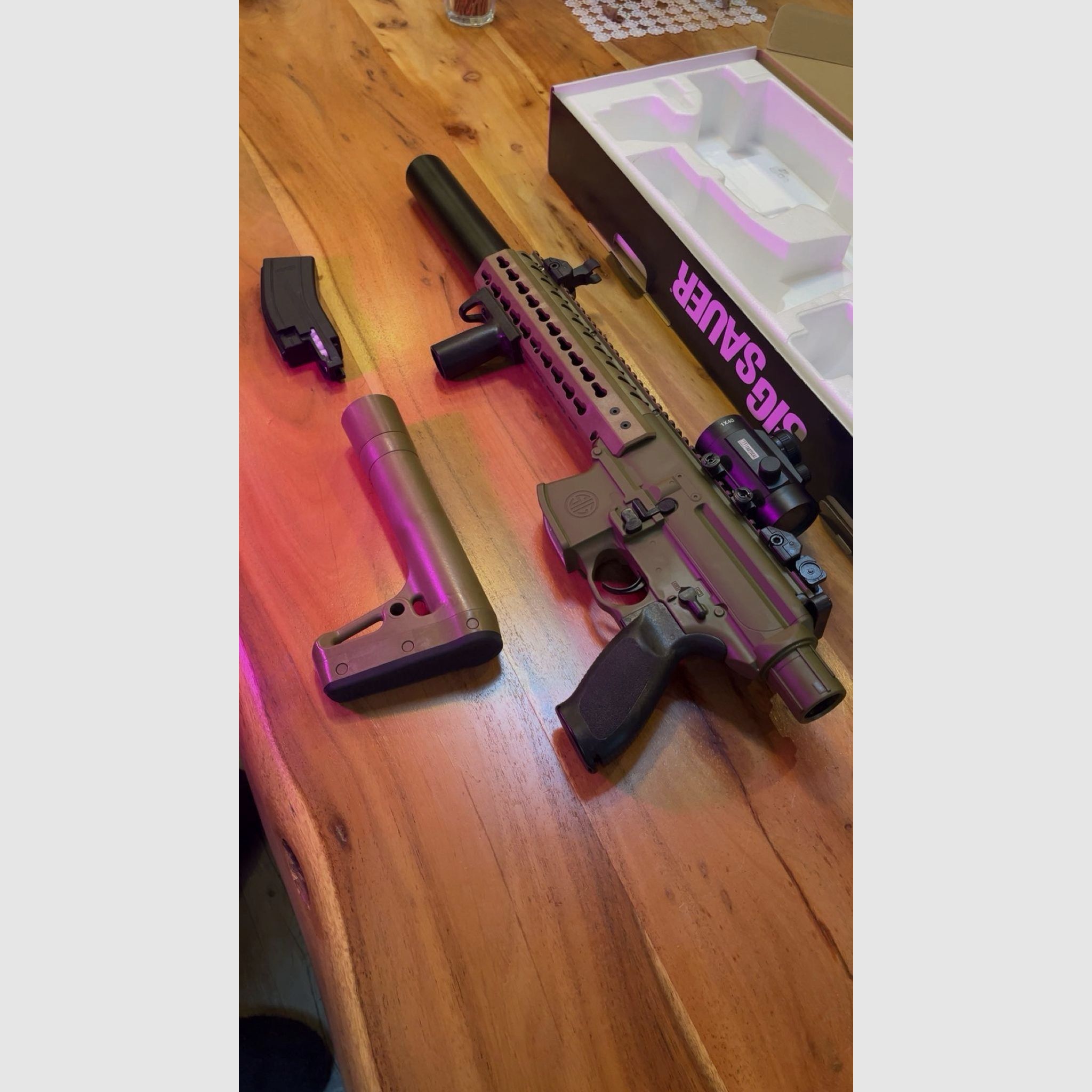Sig Sauer MCX CO2 Gewehr 4,5 mm Diabolo – Gebraucht (Defekt) – Wie neu!