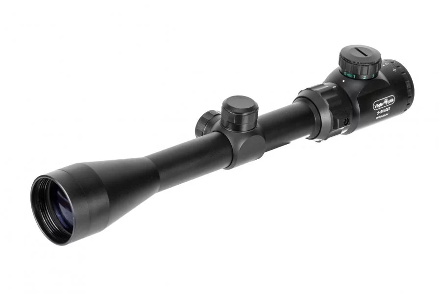 Vogler 3-9x40 EG MILDOT illuminated riflescope with mount, image 4 of 14