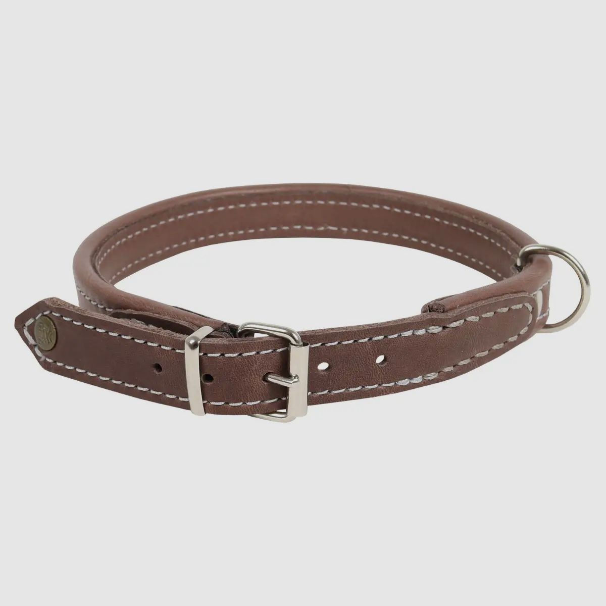 AKAH Komfort-Halsband aus Olivenleder