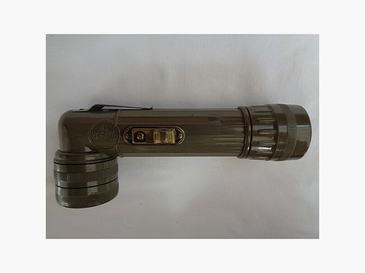 US Army Winkeltaschenlampe, erste Version 60er Jahre, Schalter defekt