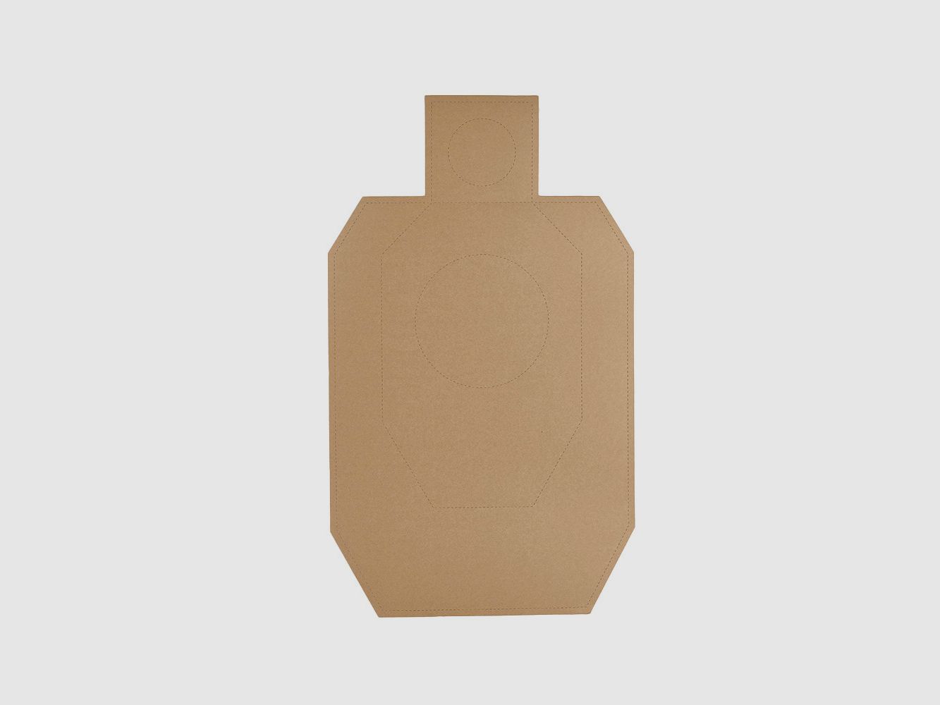 Eemann Tech Objetivo IDPA resistente al agua TAN/BLANCO – 50 piezas/paquete, imagen 1 de 3
