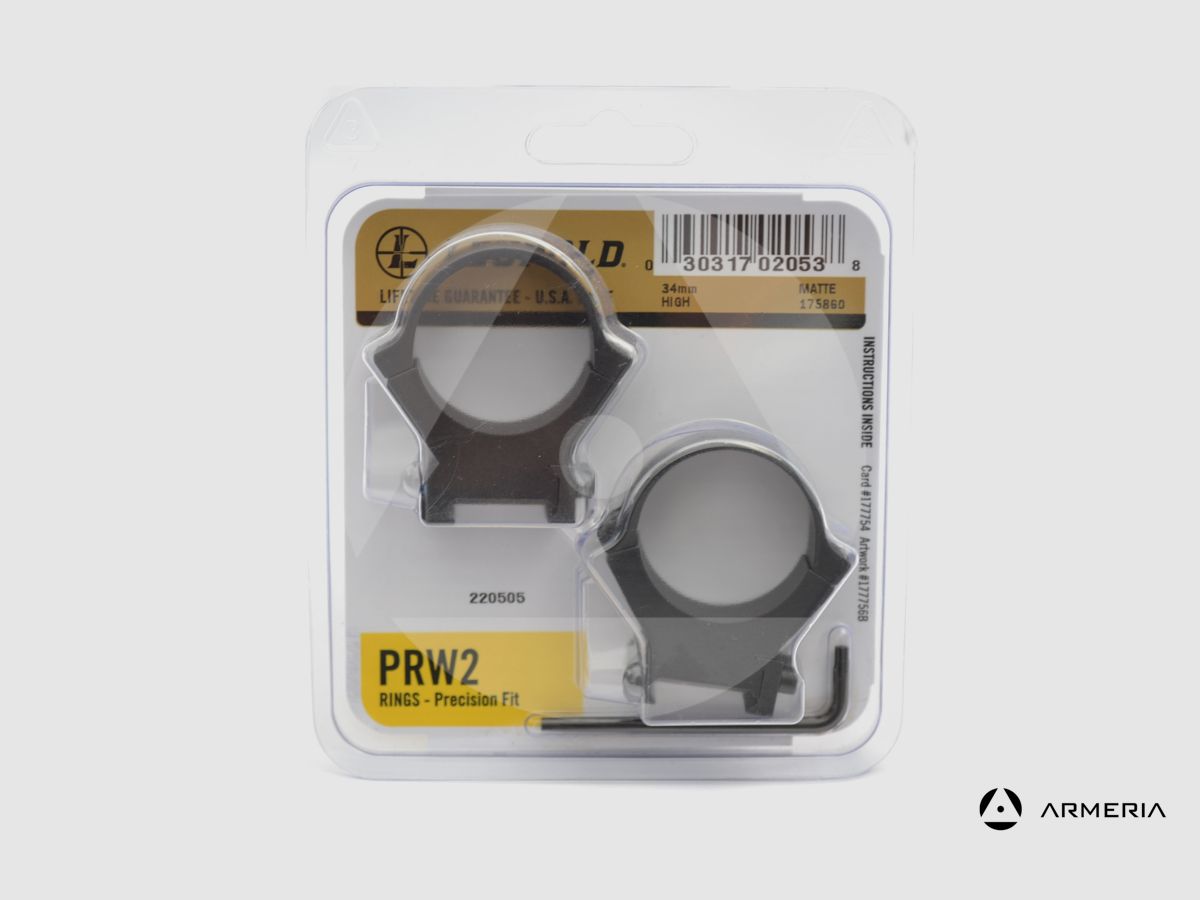 Leupold PRW2 Precision 34 mm Ring Mounts – high matte #175860