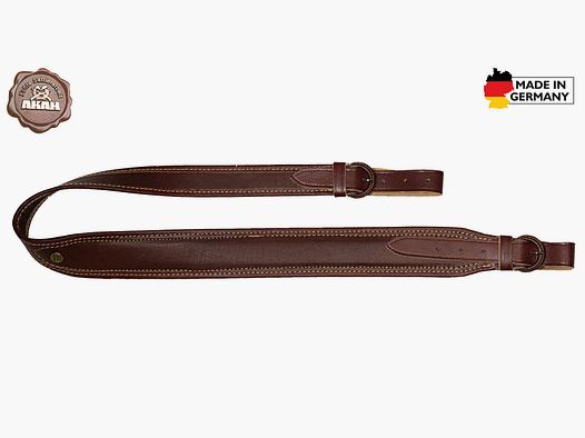 AKAH Gewehrriemen Vollrindleder 50 mm breit