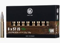 RWS Rifle Cartridges Evolution Green 8x57 IS. 139 grains