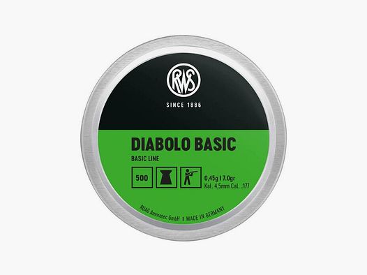 RWS DIABOLO BASIC 0,45g/7,0gr Ø 4,50