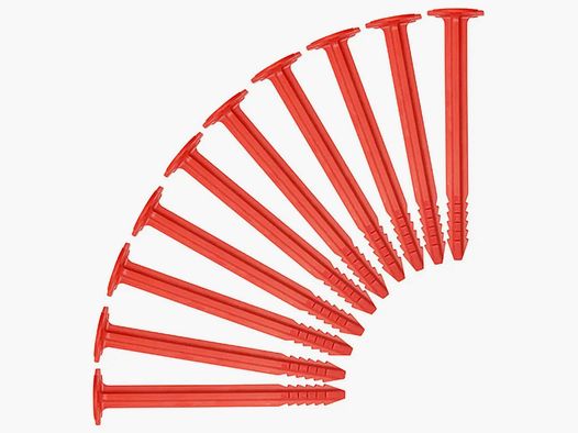 SwissPiranha Swiss Piranha Hering Set 10 Peg RT120 rot