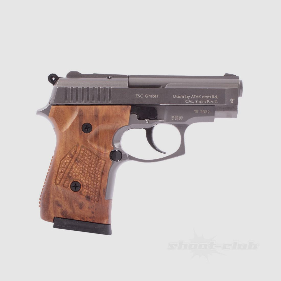 Zoraki 914-P pistola de fogueo Titan / aspecto madera 9mm PAK