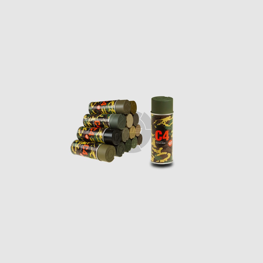 C4 Mil Grade Color Spray – Sandbraun RAL 8031