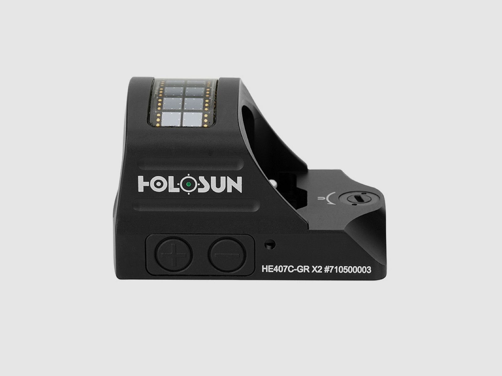 Holosun HE407C-GR X2 Reflexvisier – Green Dot 2 MOA Solar Failsafe Titanium Housing, Bild 3 von 4