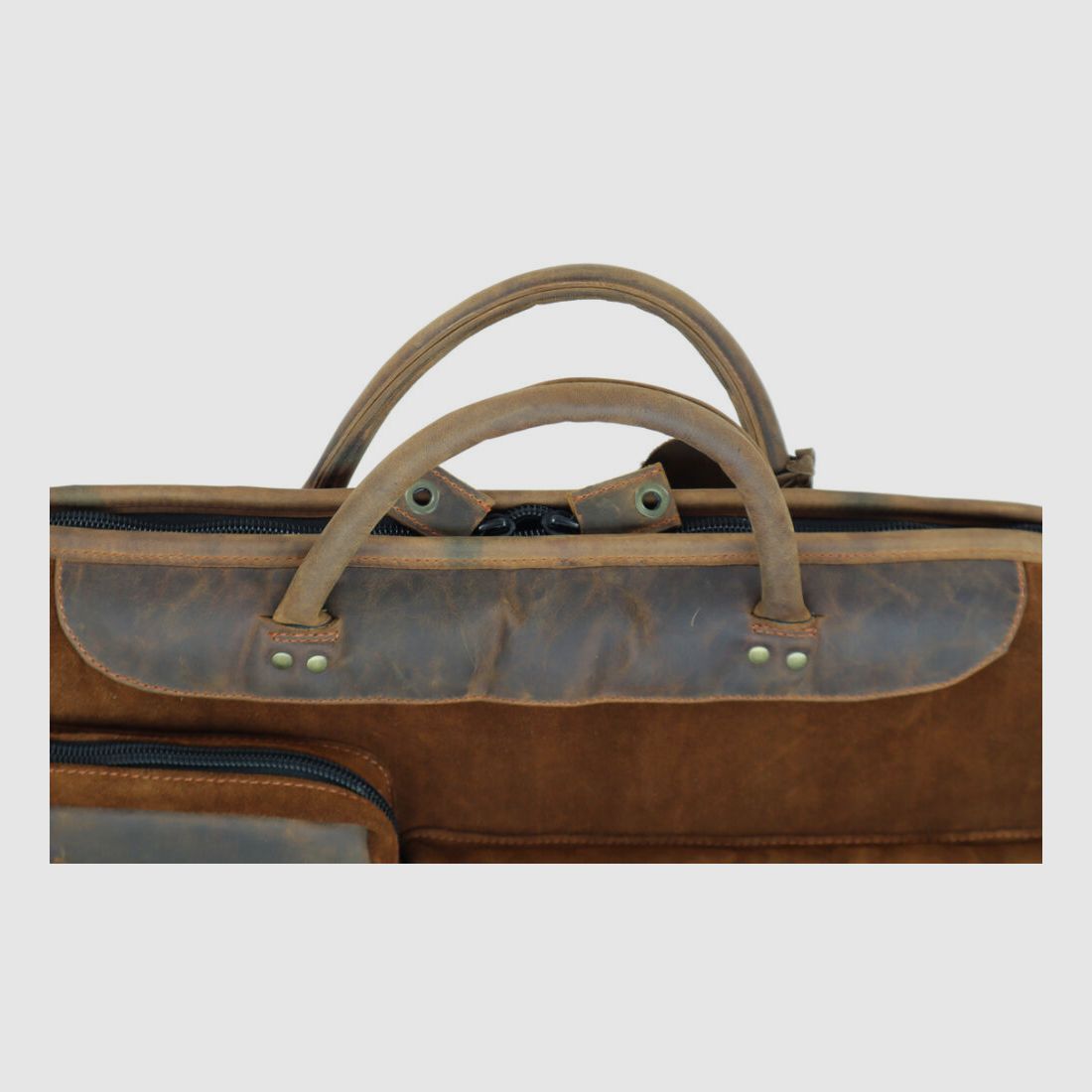 Nobil Hunting Leder Futteral 130cm in braun, handgenäht