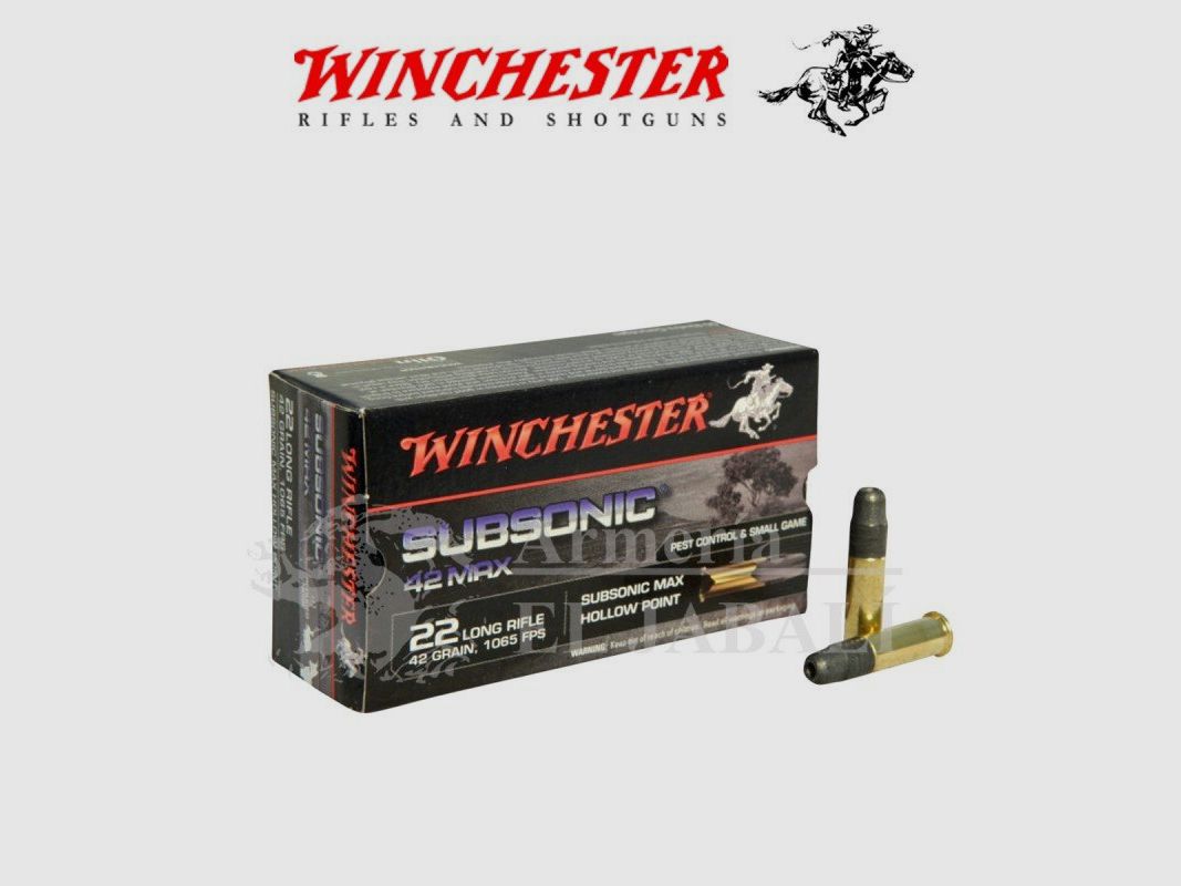 Winchester amunicja poddźwiękowa kal. 22 42 gr