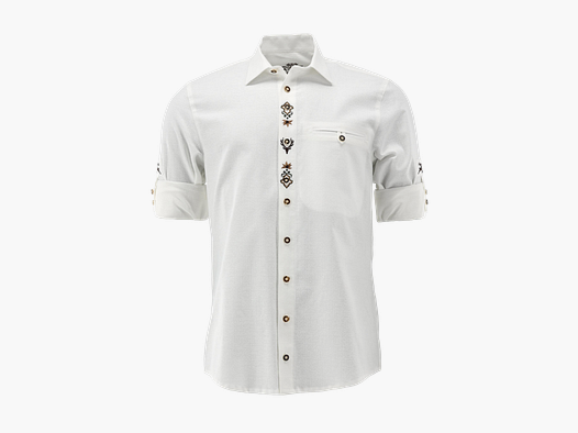 OS TRACHTEN MEN'S SHIRT WITH TYROLEAN EMBROIDERY